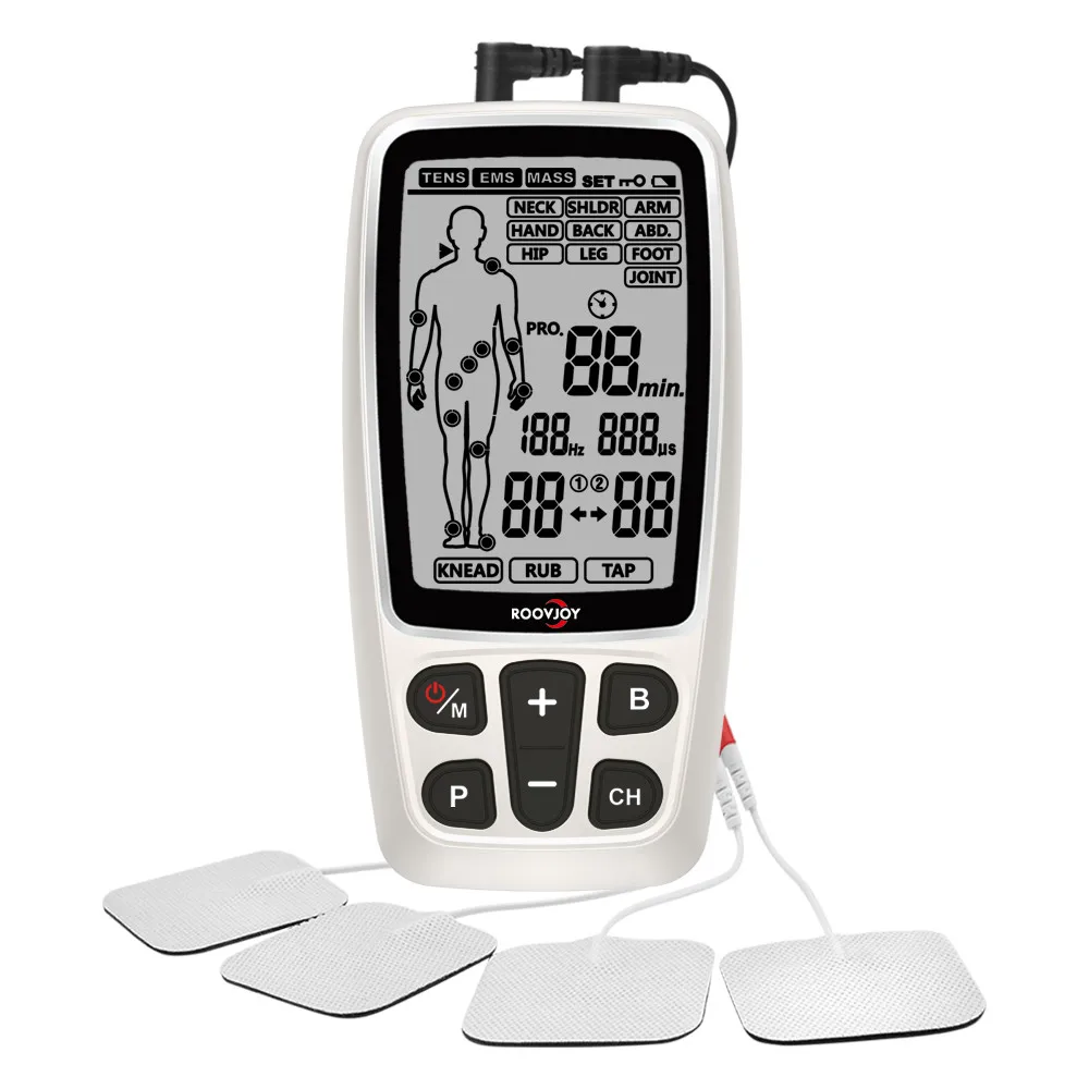 Source ROOVJOY Transcutaneous Electrical Nerve Stimulation (TENS) Machine  for Physical Fitness and Pain Relief on m.alibaba.com