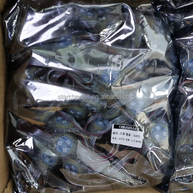 12 В 30 мм 0,72 Вт 3 светодиода smd 5050 8206ic полноцветный модуль rgb светодиодный источник света