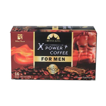 Private Label man Coffee Herbal coffee men's x-power max energy Maca black coffee