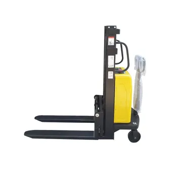 1.2ton & 1.5ton Electric Pallet Stacker Forklift Walkie Type with 2m 3m 3.5m Lift Range Battery Drive for Easy Handling