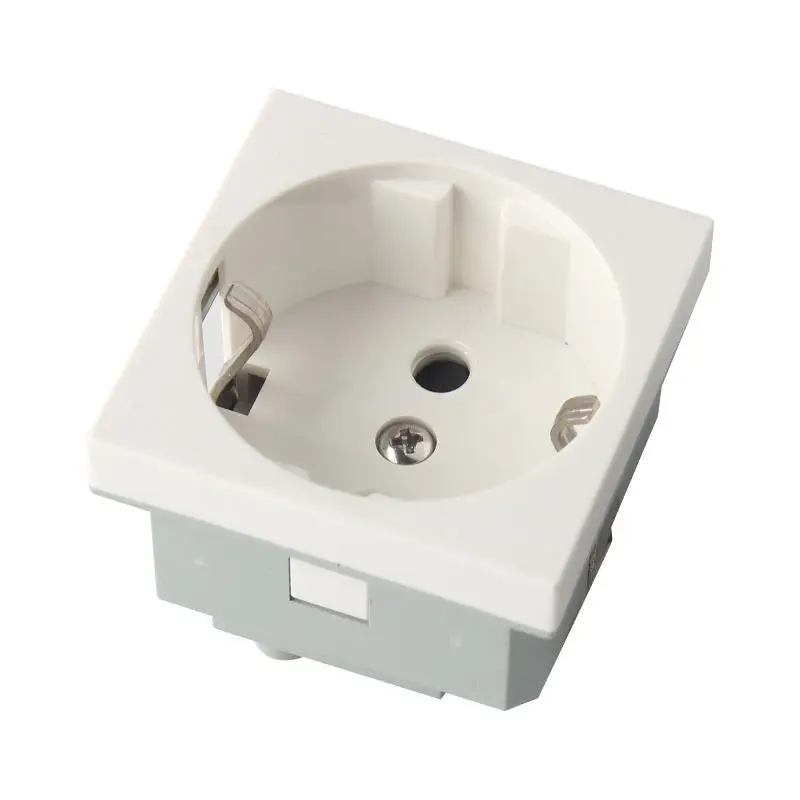 German Universal 3 Pin Electrical Plug Switched 16a 250v Electrical 45*45mm Wall Mounted Socket
