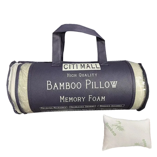 Custom Bed Pillow Shredded Memory Foam Standard/Queen/King Size Pillow for Sleeping Premium Rectangle Bamboo Pillow