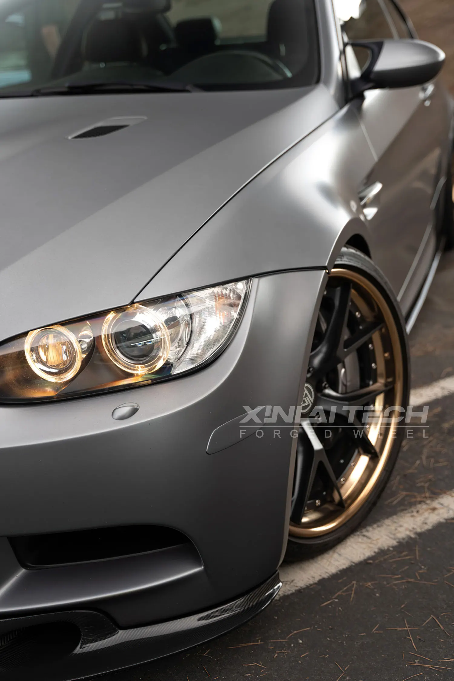 XL 2 Piece Bronze Finished Rim Deep Lip Deep Dish Concave Forged Wheel 5x112 5x114.3 5x120 Custom Forged Wheels Car Alloy Rim - Image 2