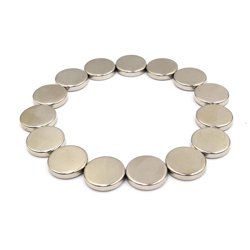 Ndfeb Flat Round Magnets N35 Disc Shape Neodymium For Handbags