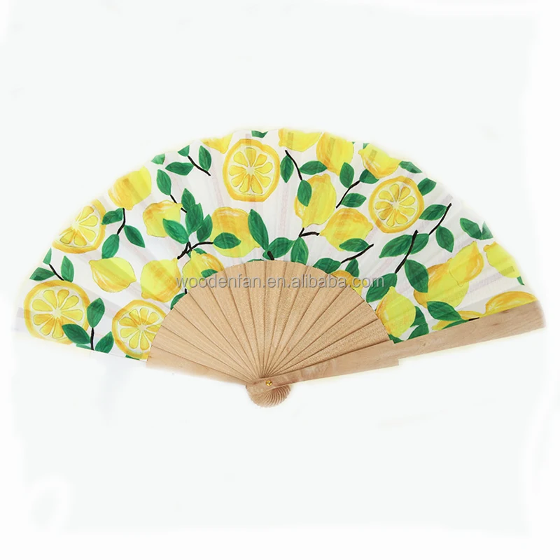 Modern Design Handcrafted Plain Wooden Hand Fan 23cm Brown Handle Chinese Bamboo Manual Folding Hand Fan Gift for Summer