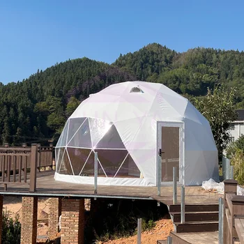 Luxury 6M 8M Resort Prefab Dome Tents Hotel Glamping Party Tent Camping Outdoor Travel Dome Tents