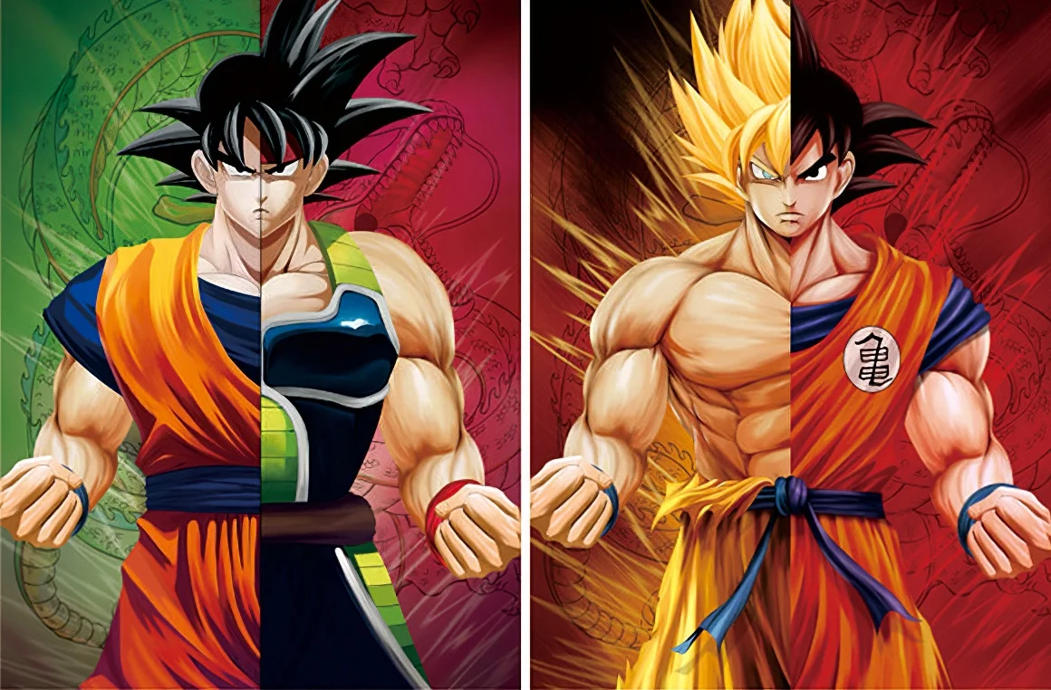 Dragon Ball Z Goku Adesivo De Parede Saiyajins 3D realista