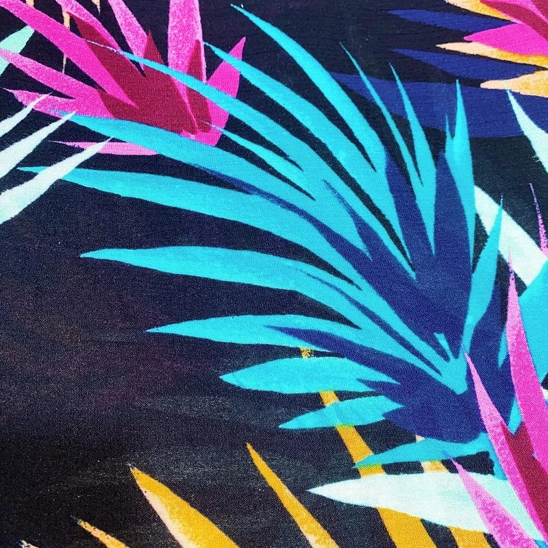 Новый продукт, ткань для платья, 100% искусственный шелк, 30*24/68*44, креп-тканый с принтом