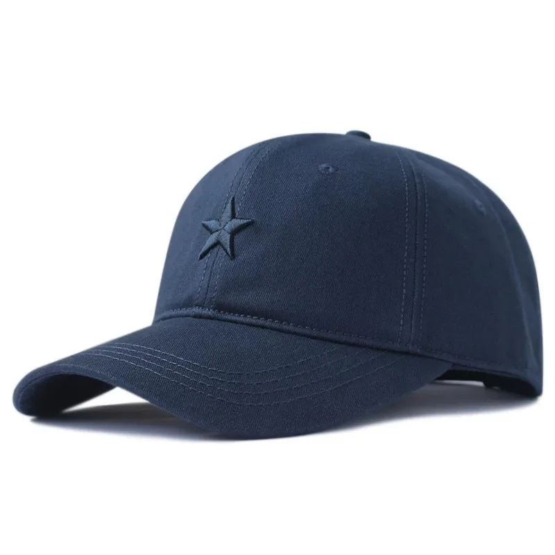 Small Minimum Order Custom Made 3d Embroidery Red Star logo Sports Baseball Hat Caps for Men