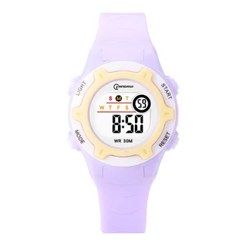 Mingrui 8203 Girls Colorful Digital Wrist Watch Time Luminous Easy Beauty Watch for Kids