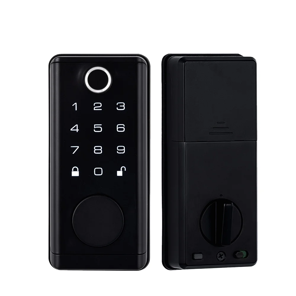 D3 Lock with Fingerprint and Password Glass Door Lock with Knob Remote Control Smart Door Lock