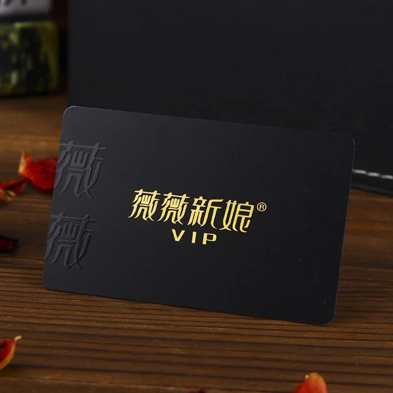 Custom Design Visiting Card Luxury Black Embossed Business Card Printed ...