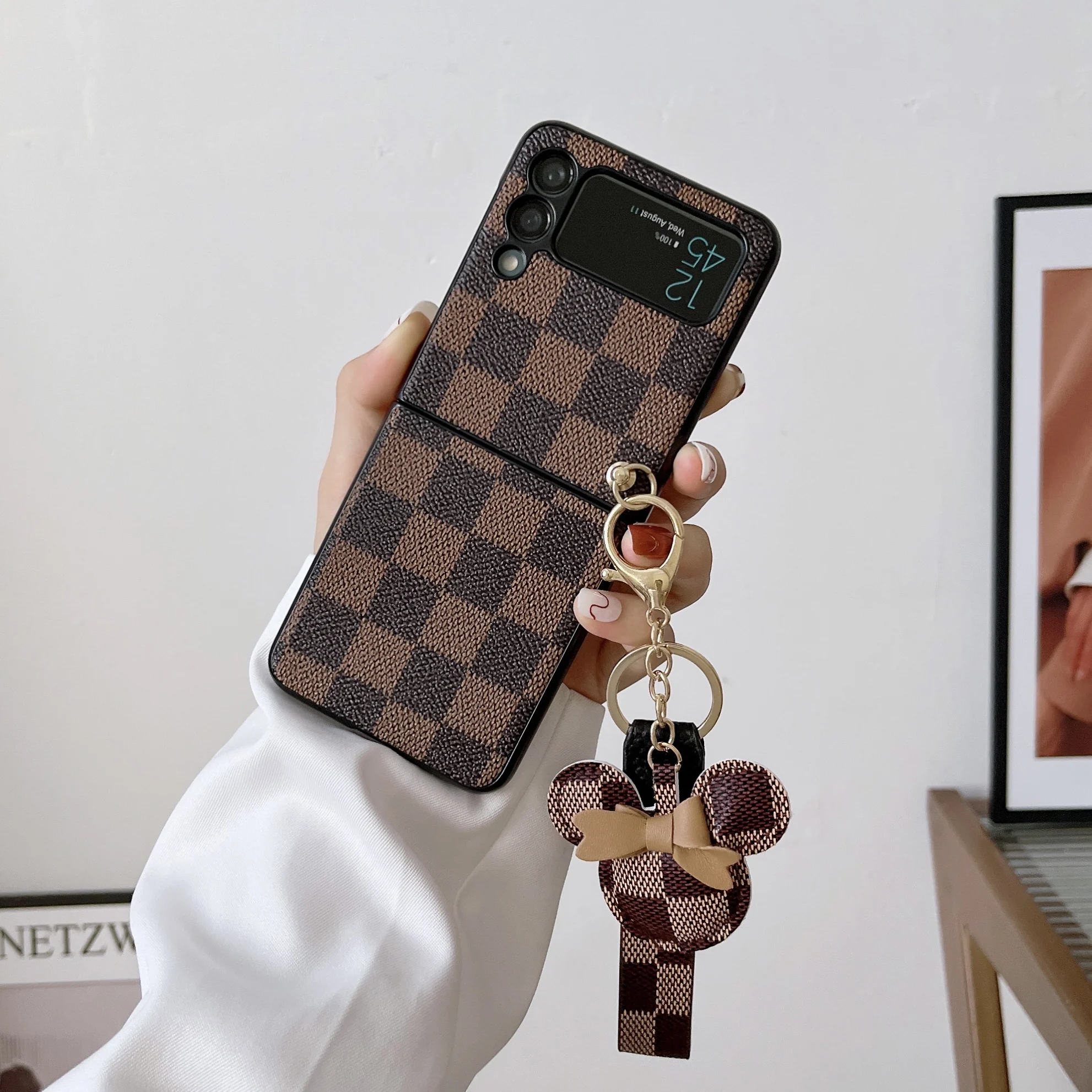 FLIP & FOLD] Louis Vuitton Monogram Leather Case for Samsung Galaxy Z Flip  1 2 3 4/ Z Fold 1 2 3 4 - Luxury Cell Phone Cover