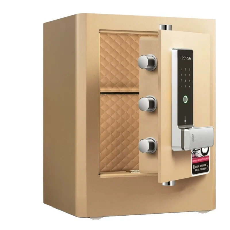 Deli 4115G High Quality Office Fingerprint Password Safe 3C Certified Home Anti-theft All-steel