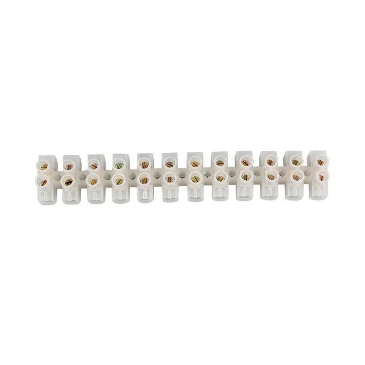 Boltstore Electrical Wire Strips Cable Connectors Polyethylene 12 Way Natural 