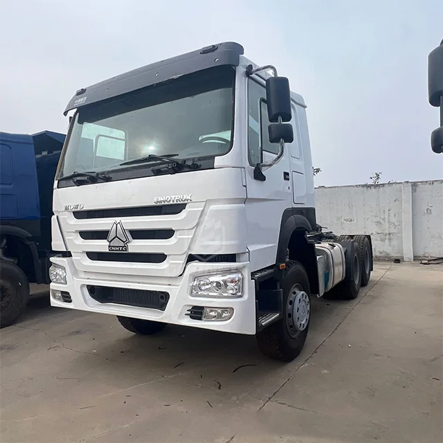 USED HOWO 6X4 TRACTOR TRUCK WITH MAN FRAME and HC 16 Double Axles Rear Axle For China