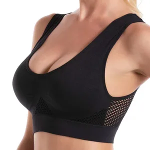 Wholesale Cheap Fitness Padded Sports Bra for Large Breasts High Support Sports Bra with Push-up Effect for Plus Size Women