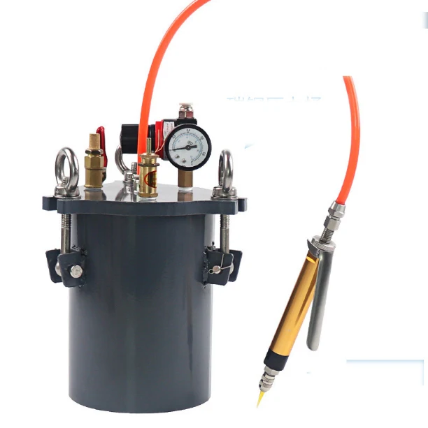 Stainless Steel Pressure Tank Glue Dispensing Manual Valve For 3l/5l