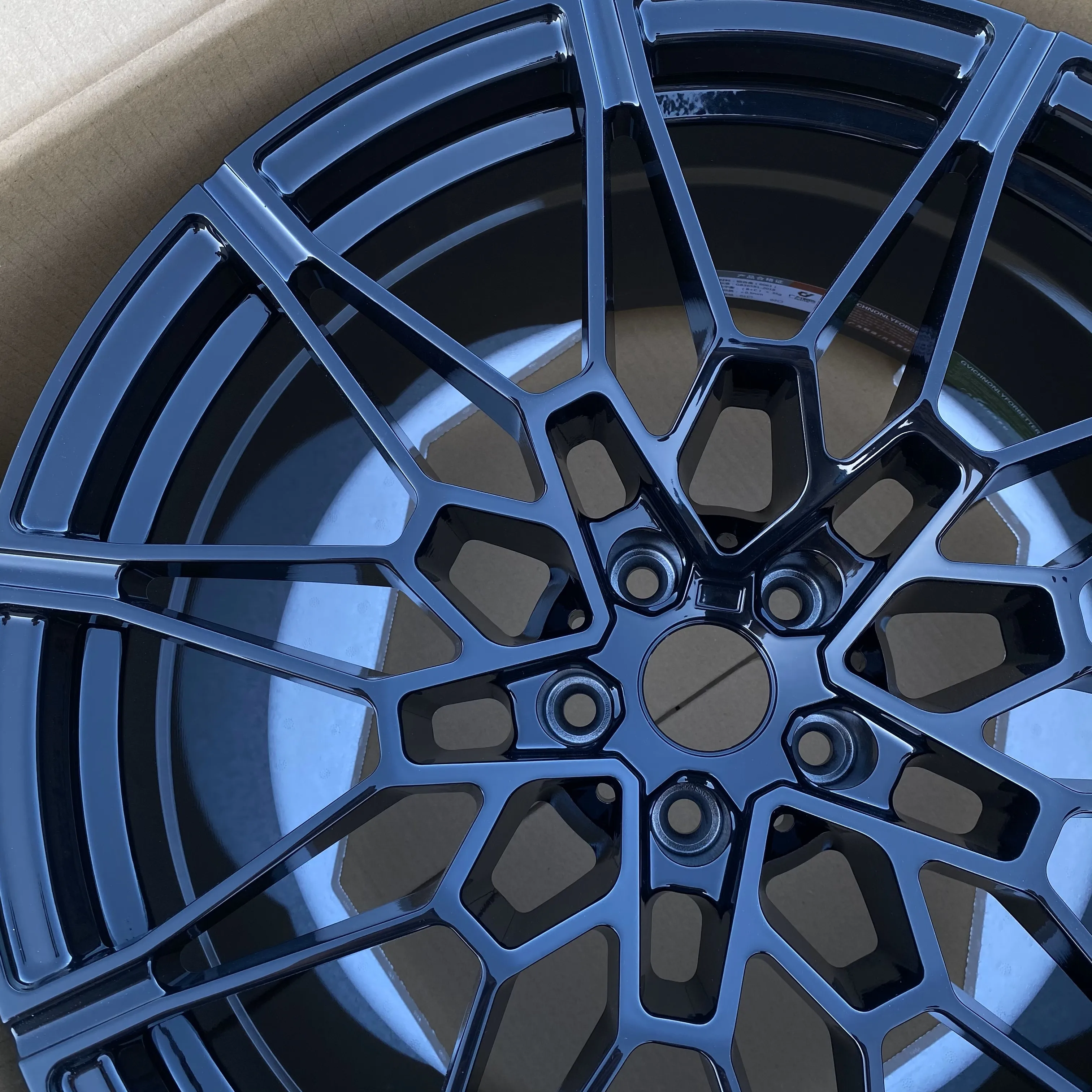 GVICHN gloss black custom aluminum alloy forged wheels 16 17 18 19 20 21 22 23 24 inch 5x112 5x114.3 5x120 rim hub