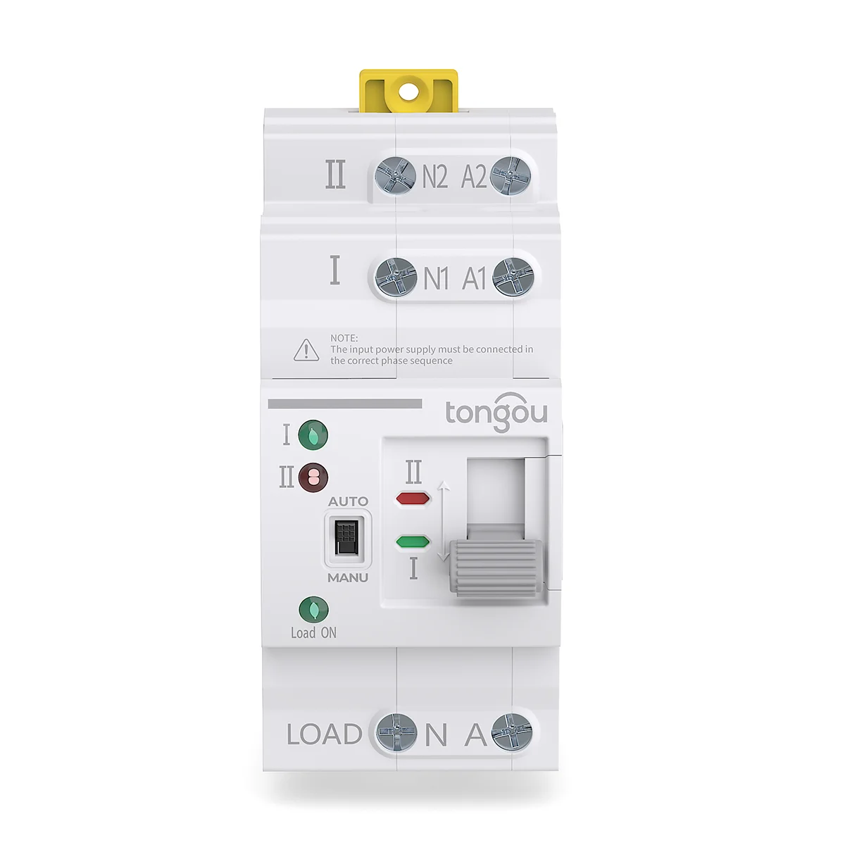 TONGOU 110V/220V 2P/4P ATS Automatic Transfer Switch Daul Power Changeover Automatic Din Rail Switch for Generator 63A