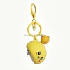 พวงกุญแจทรงกลม 5 ซม. (Bell Keychain) สีเหลือง