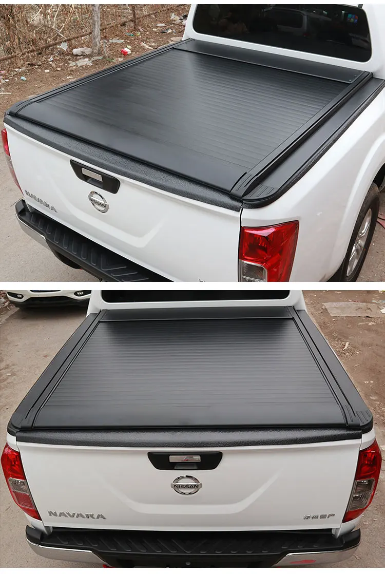 4x4 Pickup Electric Switch Boot Aluminum Tonneau Cover for Nissan NAVARA Car Key Remote Control Electric Shutter Cover supplier