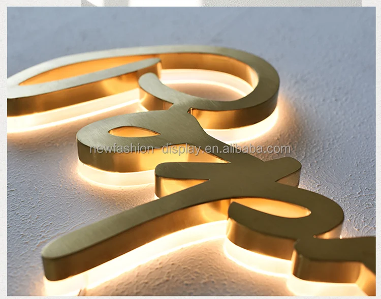 Custom 3D Led Signage Signs Letters Logo Maker Backlit Letters ...