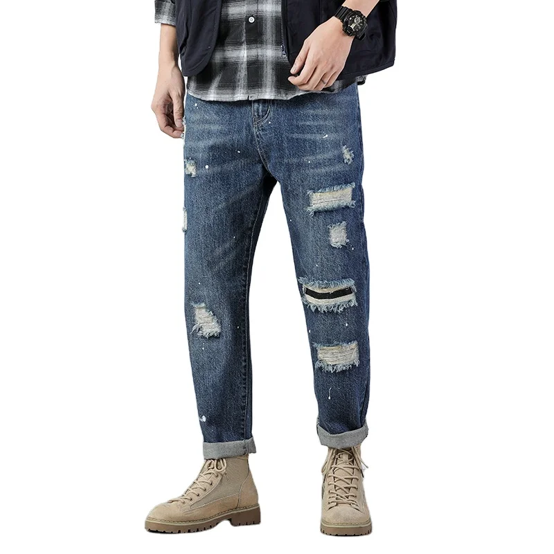 Custom Denim Casual Soft Men Classic Stylish Jeans For Men High Waist ...