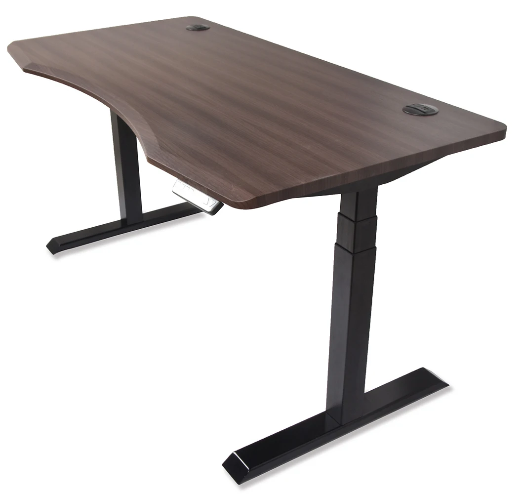 Durable Three Section Double Motor Electric Lifting Height Adjustable Furniture Workstations Office Desk