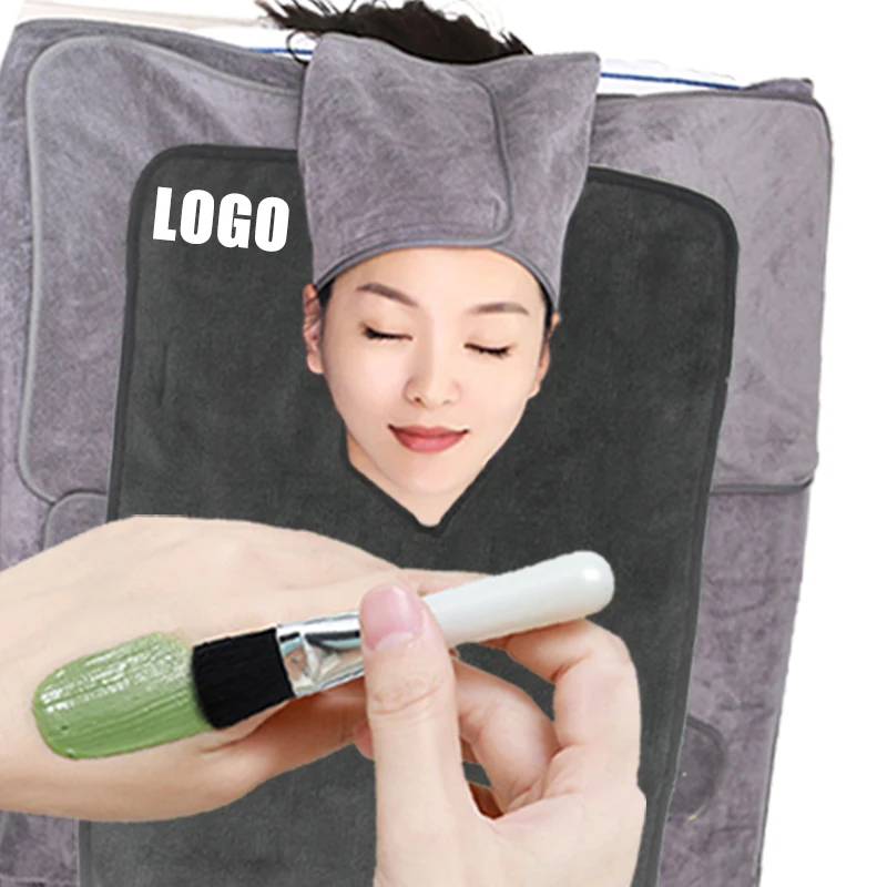 Custom Logo Esthetician Facial Towels Microfiber Soft Salon Beauty Spa