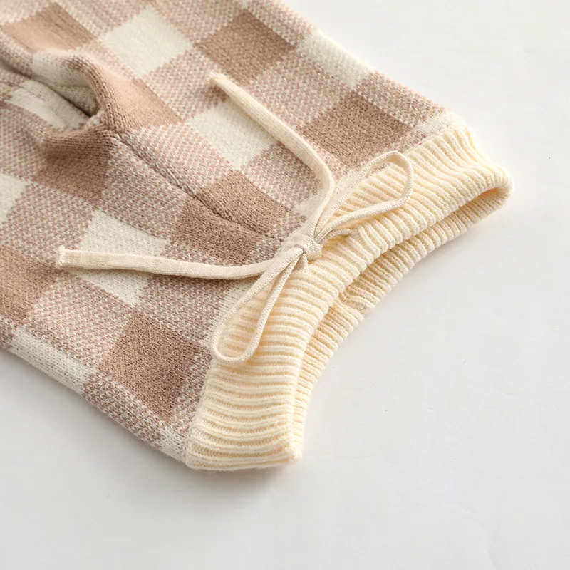 Winter Newborn Set 100 Cotton Infant Knitted Sweater Long Sleeve High