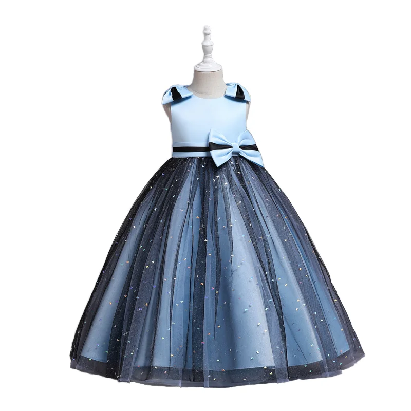 Elegant Long Kids Girl Wedding Dress Princess Party Dress