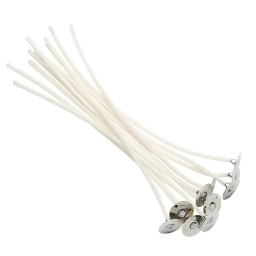 Metal Sustainer Tabs Candle Wicks Functional Smokeless Wholesale Cotton