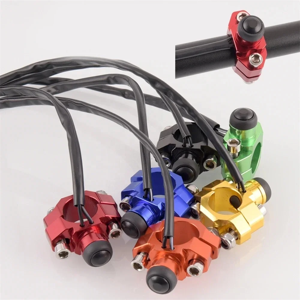 CNC Billet Engine Kill Switch Starter Button – Universal Fit For Aprilia, Arctic Cat, More (Black Anodized)