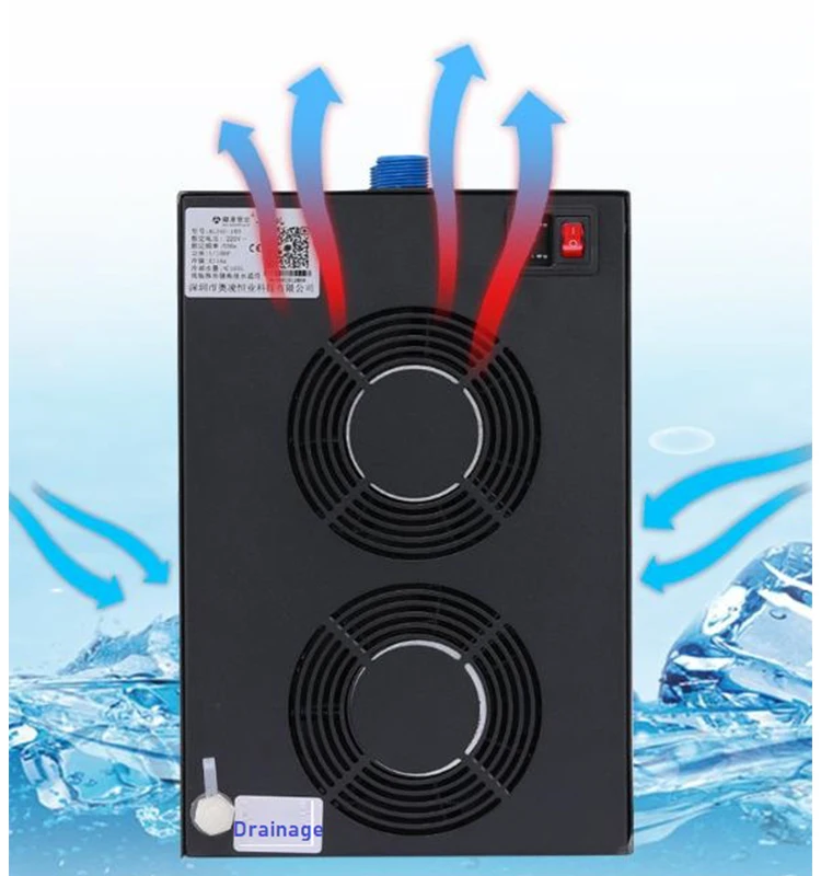 Mini Water Chiller, 1HP, 2600W, 220V, Titanium - detail 14