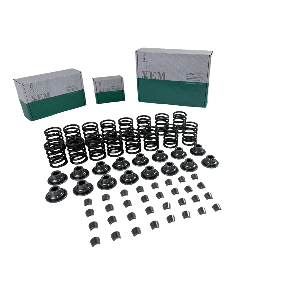 V3300 Valve Spring Kit Spring Seat & Retainer for Kubota Standard Size Engine Parts