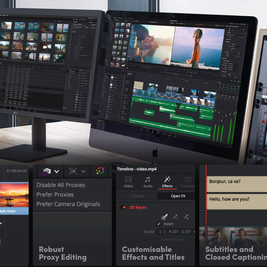 Mac/ Win Da Vinci One Drive Download  Professional Editing, Color, Effects and Audio Post DaVinci Resolve Studio 18 Version