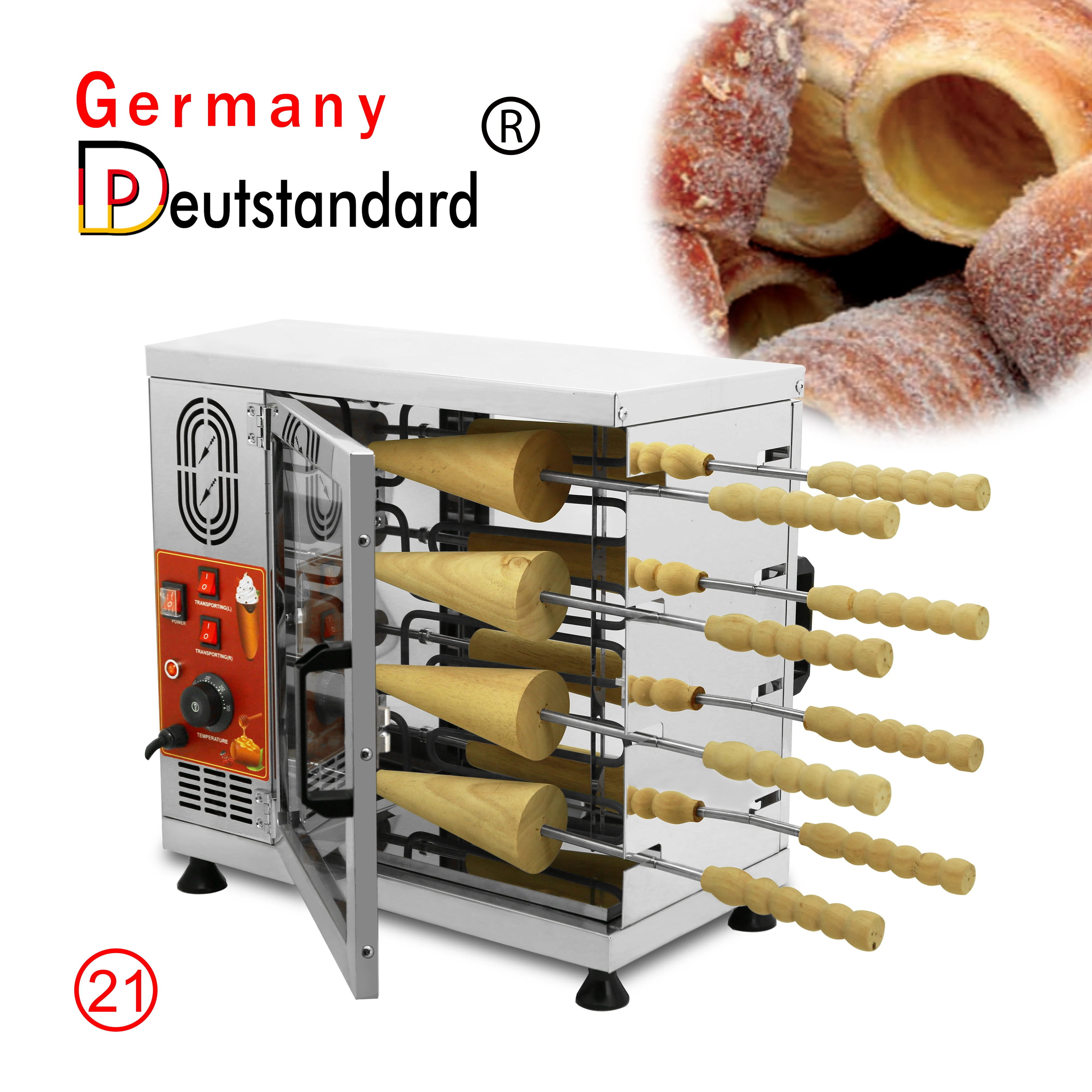 qaafeyfkwmndp0 New Design double layers Automatic Chimney Cake Machine  Kurtos Kalacs Ice Cream Cone Oven Grill rolls Machine | Lazada