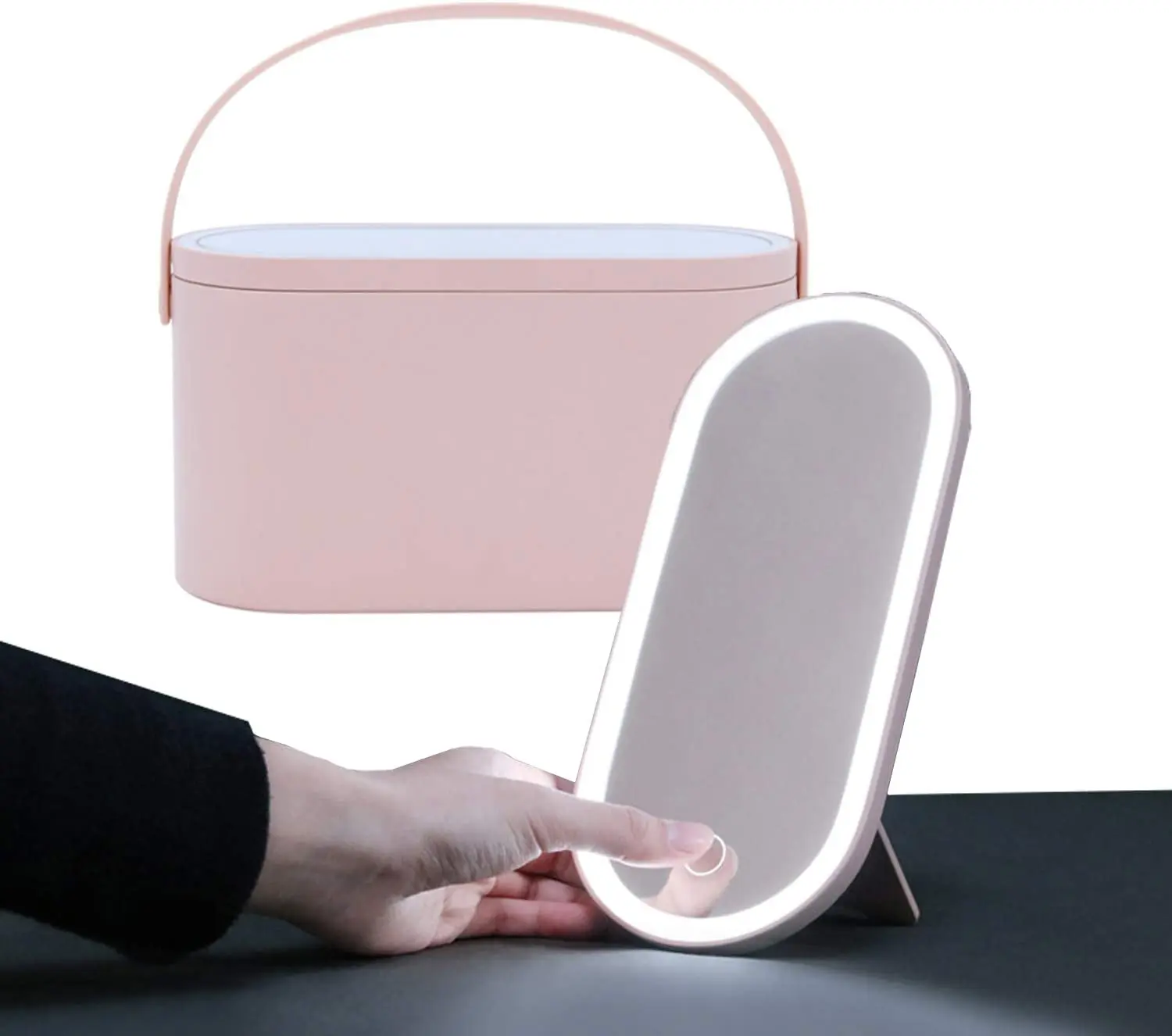 Portable Makeup Case With Lighted Mirror 