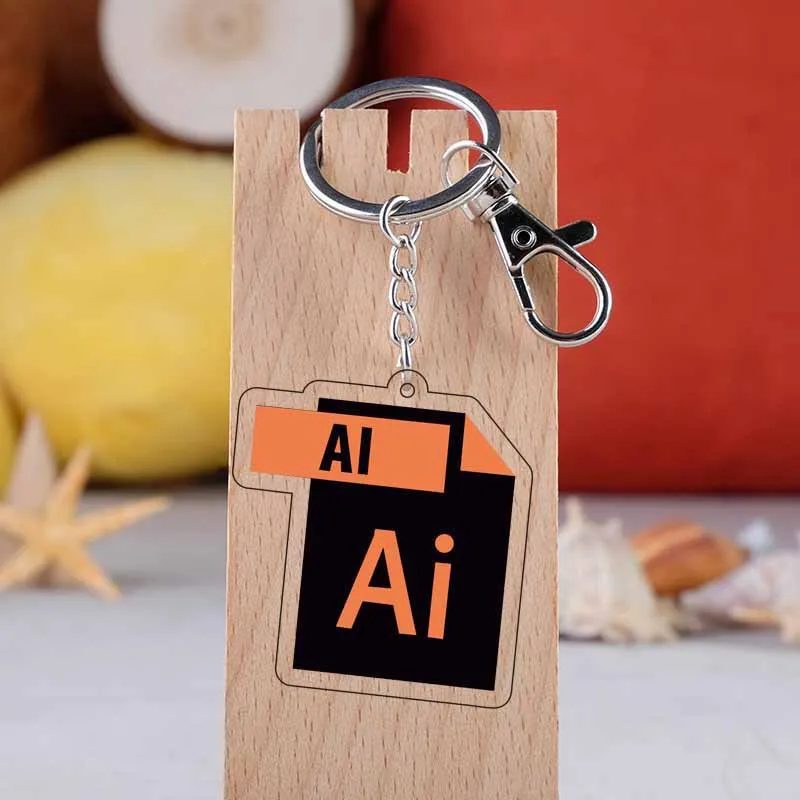 Excel Word Powerpoint Custom Acrylic Keychains - Buy Acrylic Keychain ...