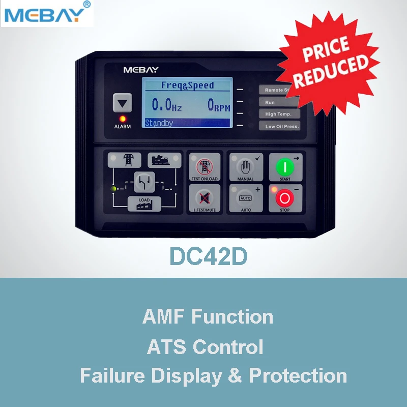MEBAY Remote Start Manual Genset Controller DC42D MK4 AMF Function