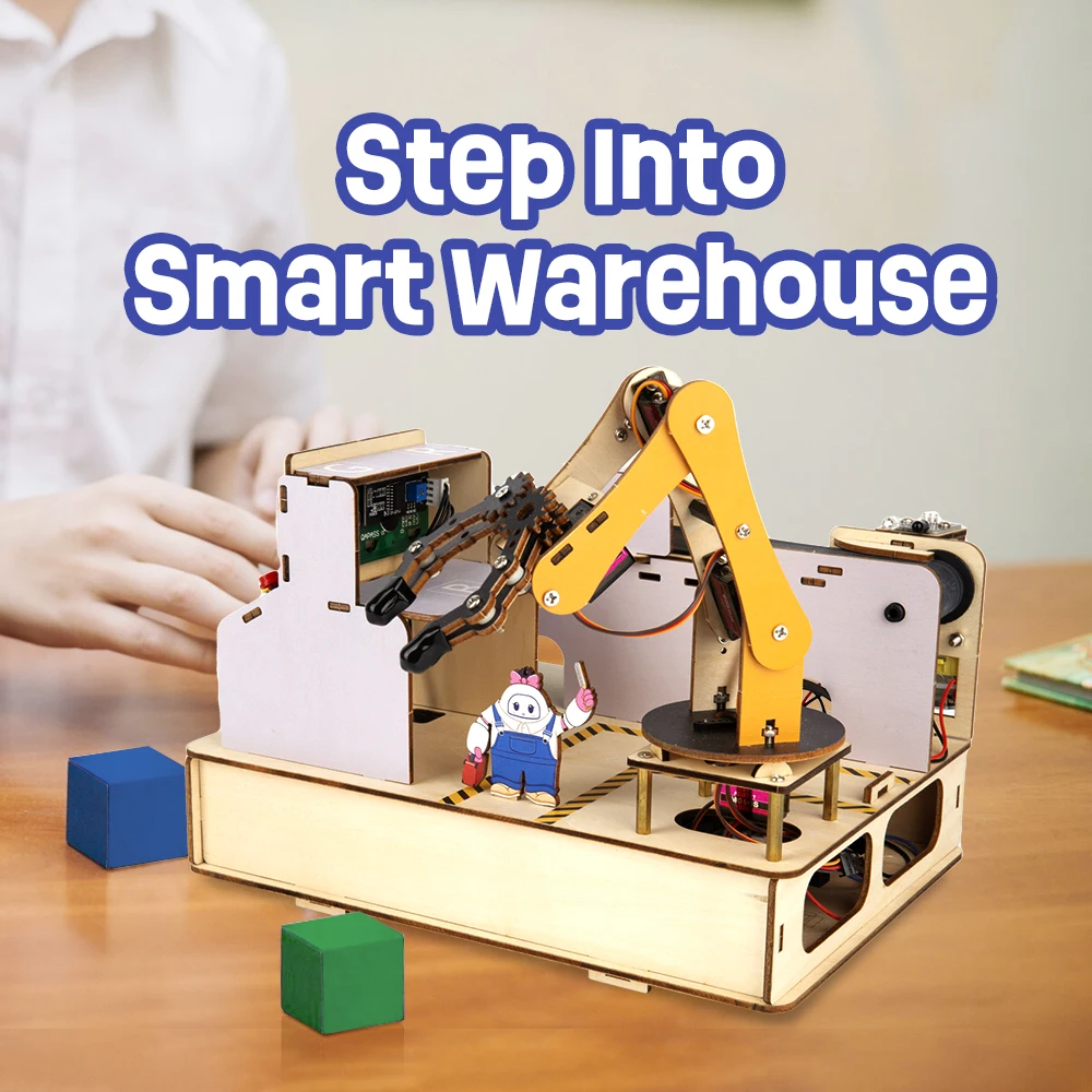ACEBOTT IOT Smart Robotic Arm Sorting ESP32 Programming DIY Kit ...