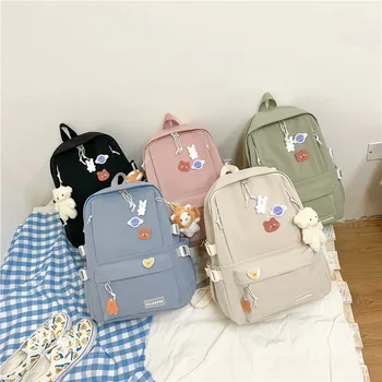 Whole Sale All Kinds and types fashion green color school bag 2024 waterproof newest school bag american ultralight backpack