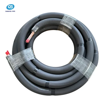 High Performance Ductless Split System Copper Pipe With Black Rubber Insulation for AC