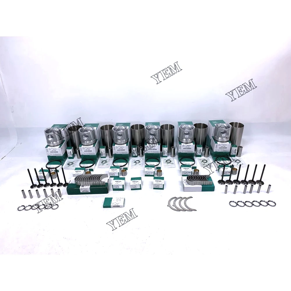 SA6D125E-2GD-W7 Overhaul Kit With Valve Bearings Piston Rings Liner for Dressta Engine Replacement Engine Parts