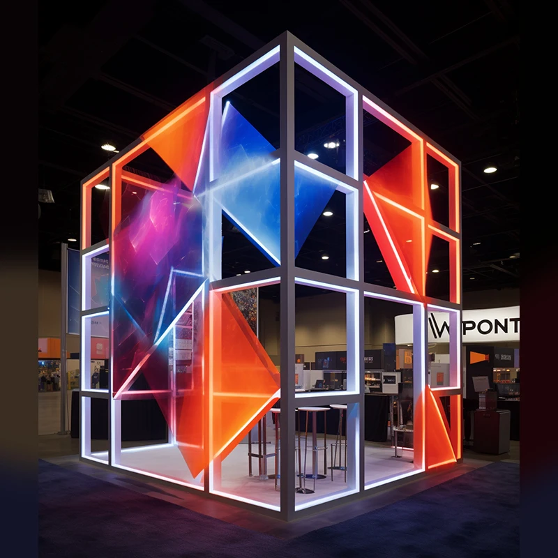 Exhibition Modular Booth System 3x6m - Portable & Customizable