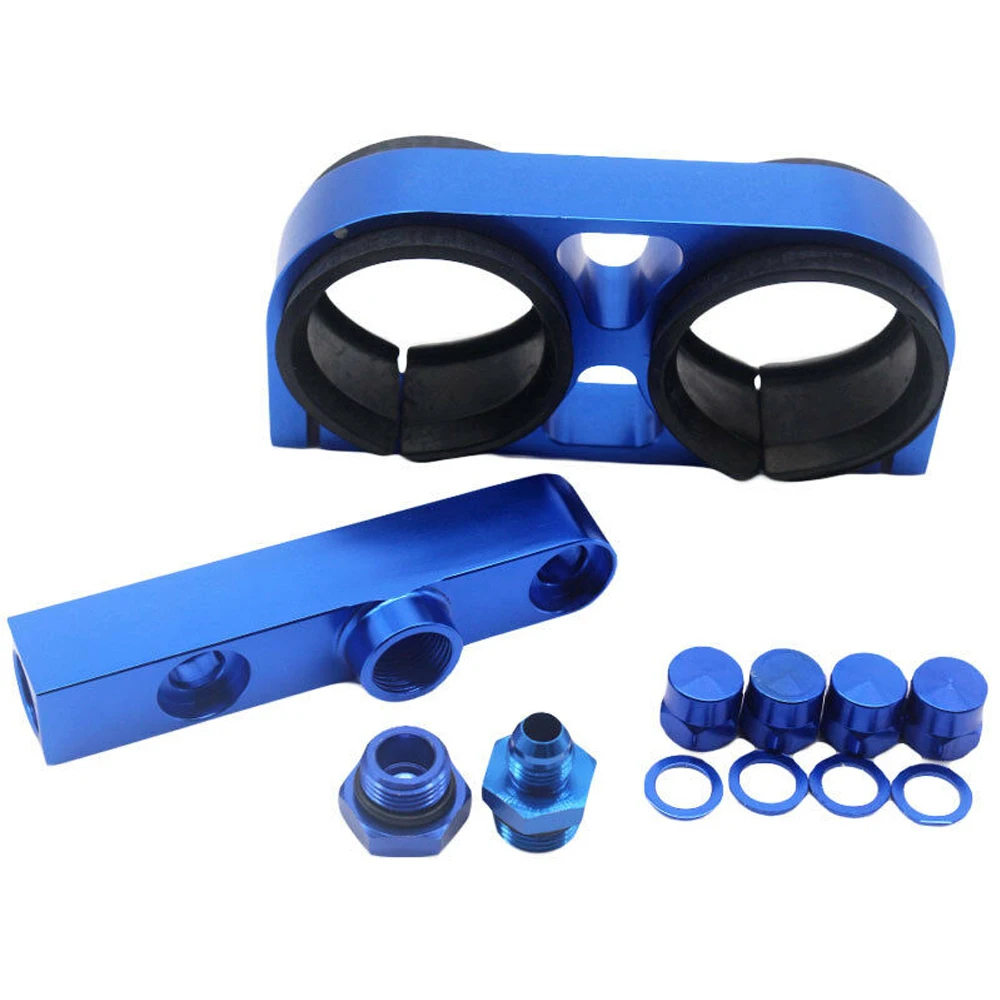 Aluminum Twin Dual Fuel Pump 044 Mounting Bracket Dual Double Twin External Fuel Pump Bracket