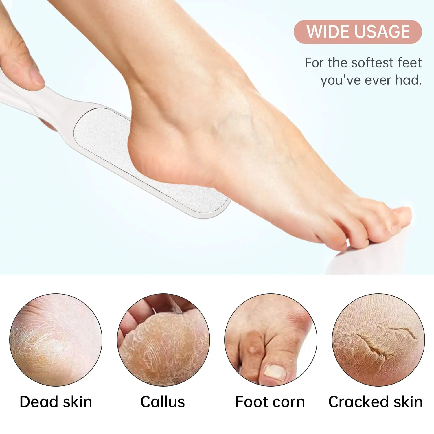 Professional Foot File Callus Remover Double Sided Foot Scrubber For