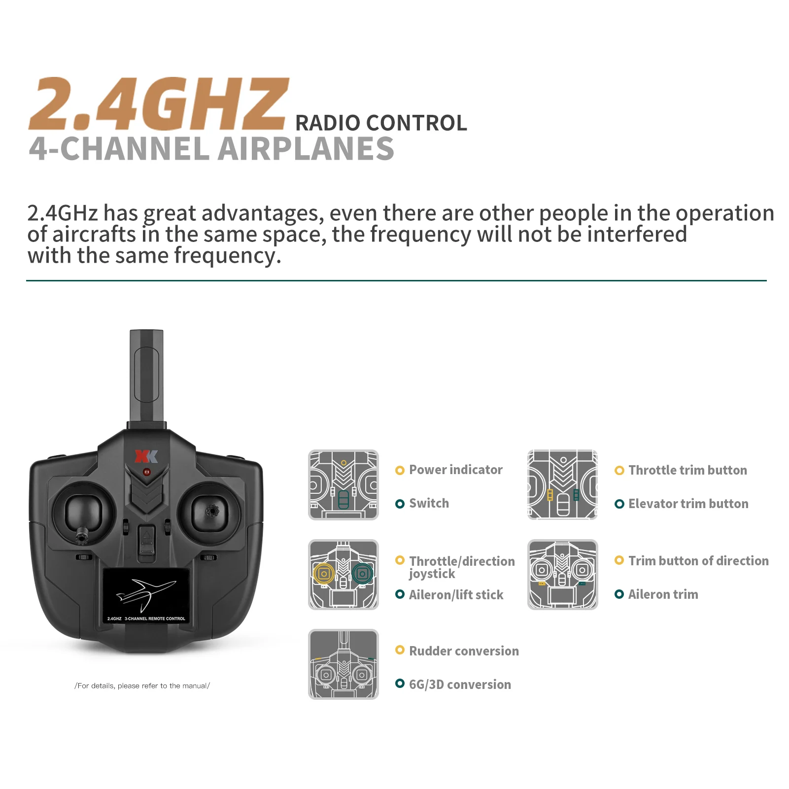 Newly WLtoys A260 RC Airplane 2.4GHz 4CH 6 Axis Stability Fixed Wing Airplane Foam Flight Toys 6G/3D Mode 384mm Wingspan Hot