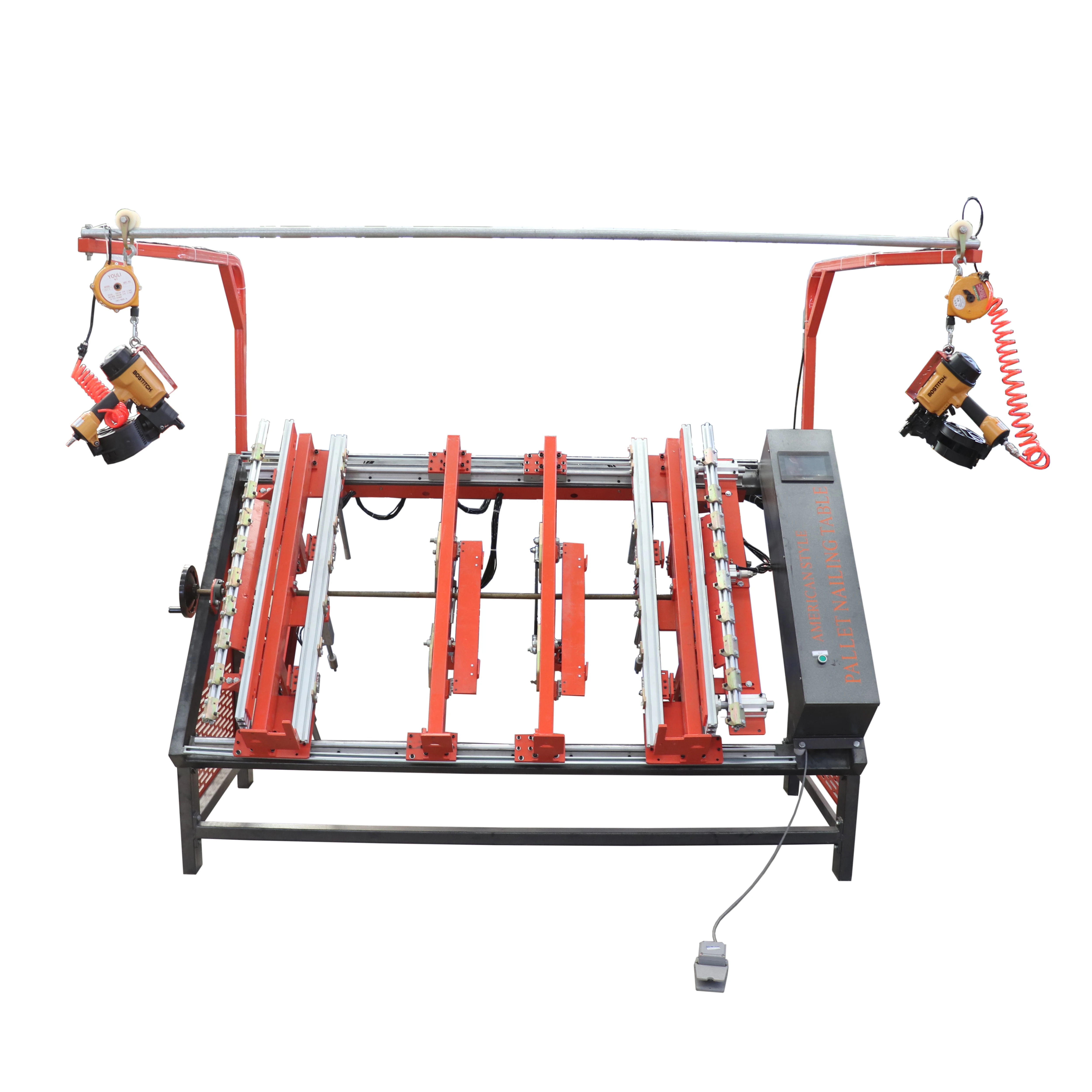 Manual/Semi Automatic Wood Pallet Nailing Machine Used Pallet Making Machine